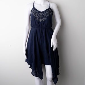 Vanity | Navy Blue Spaghetti Strap Dress | M